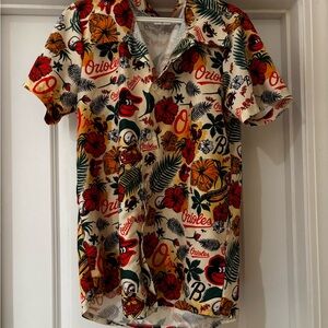Baltimore Orioles MLB Baseball Hawaiian Shirt Medium
